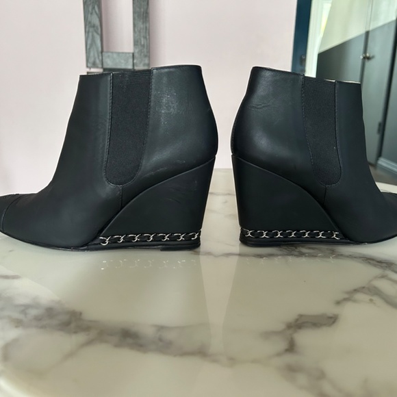 Authentic Chanel Short Boots 7.5 Leather - Picture 5 of 5
